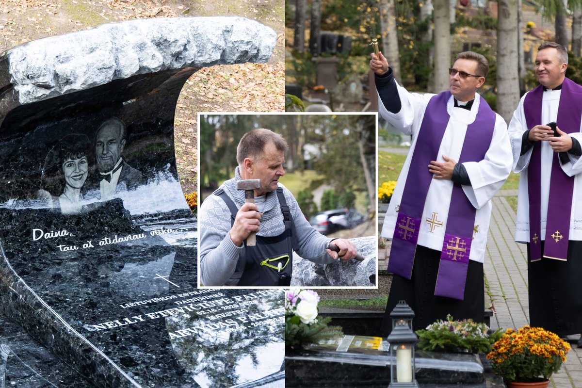 Nelly ir Arvydo Paltinų kapą papuošė išskirtinis paminklas: galime tai vadinti stebuklu - Delfi