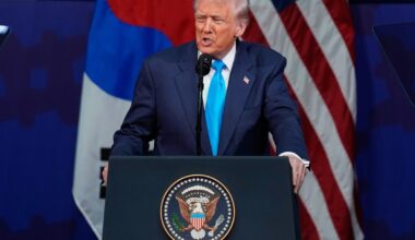 Donaldas Trumpas tikisi puikaus susitikimo Pietų Korėjoje su Xi Jinpingu 