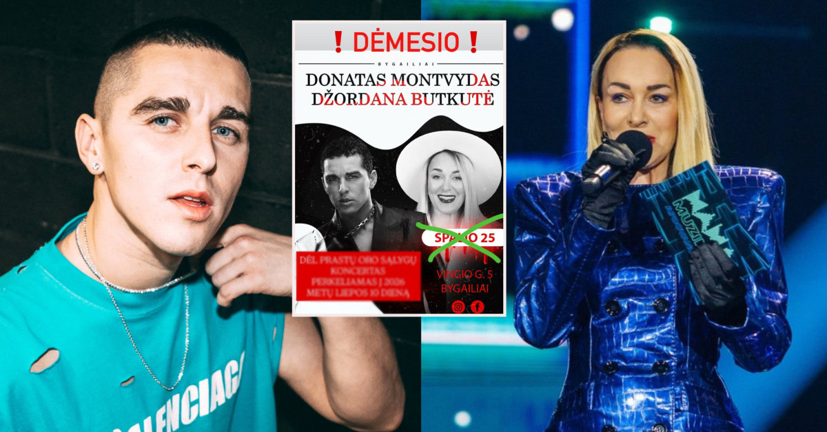 Griausmingai atidarytas Helovino parkas perkelia Džordanos Butkutės ir Donato Montvydo koncertus: „Dėmesio!“ | Vardai