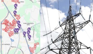 Vilniuje be elektros liko keliolika tūkstančių vartotojų