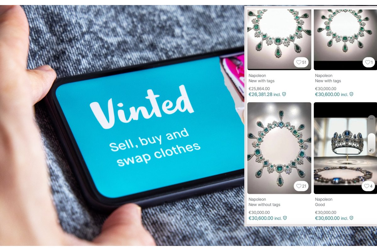 „Vinted“ platformoje – Luvro brangenybių kopijos