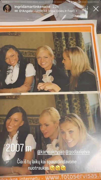 Ingrida Martinkėnaitė pasidalijo 2007 metų nuotraukomis