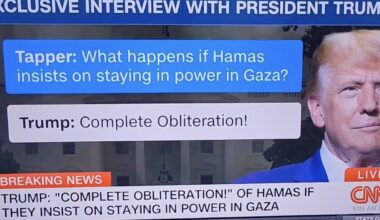 CNN eteryje – labai neįprastas Trumpo interviu