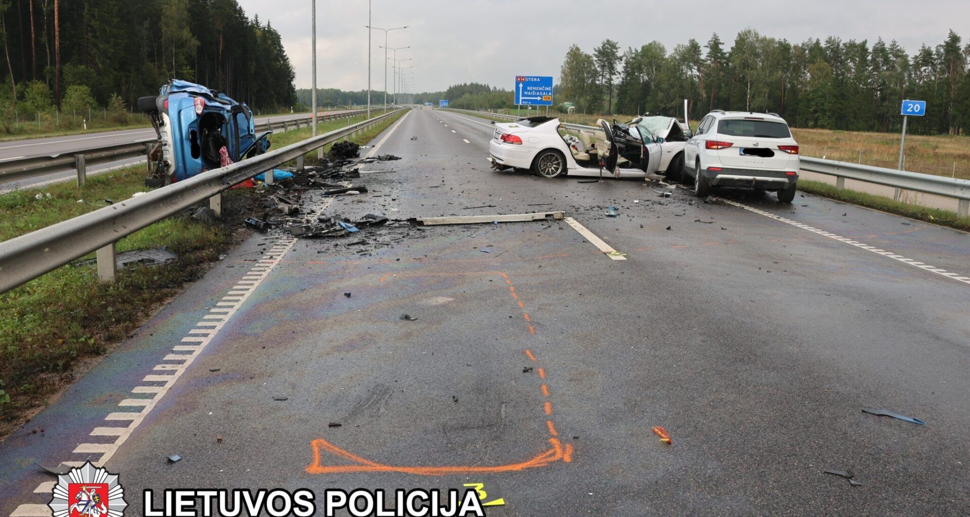 Policija prašo pagalbos tiriant eismo įvykį Molėtų plente
