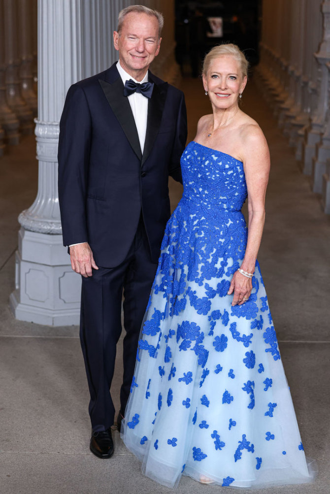 Scanpix nuotr./Ericas Schmidtas su žmona