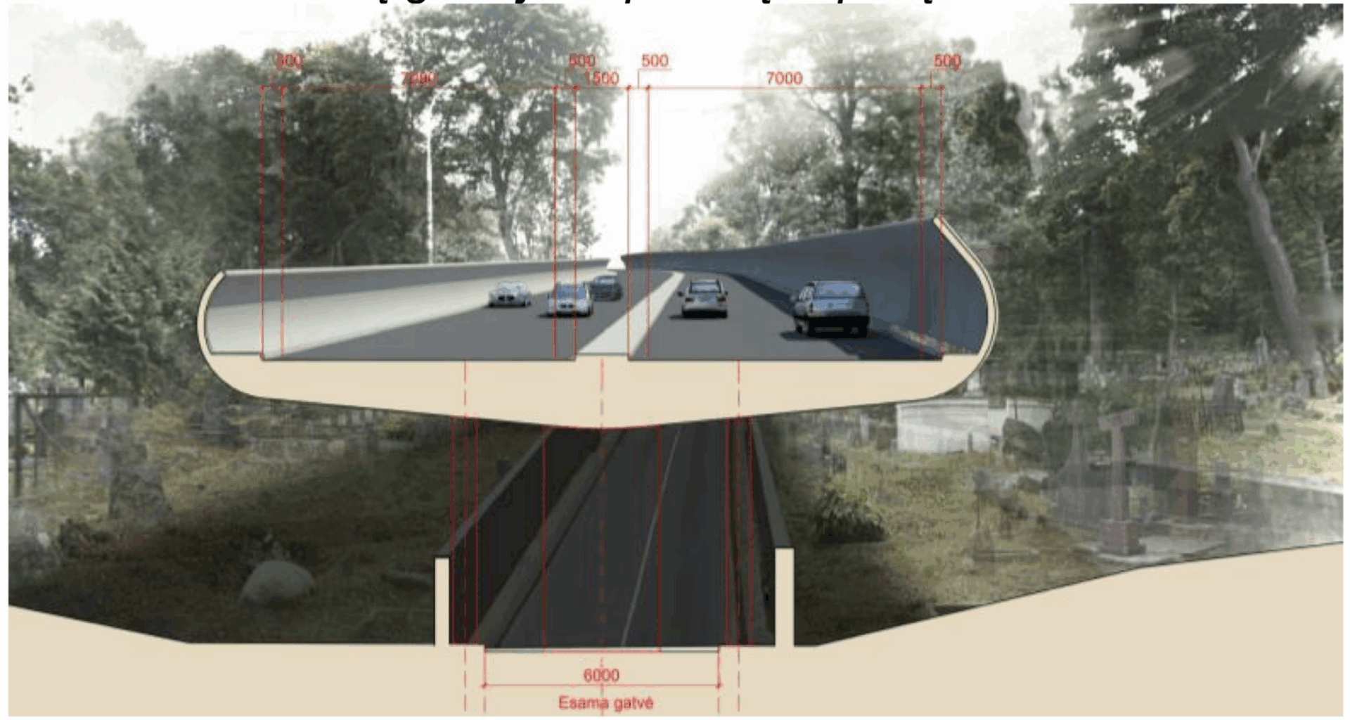 Vilnius plės infrastruktūrą autotransportui: siūlomas net viadukas virš kapinių