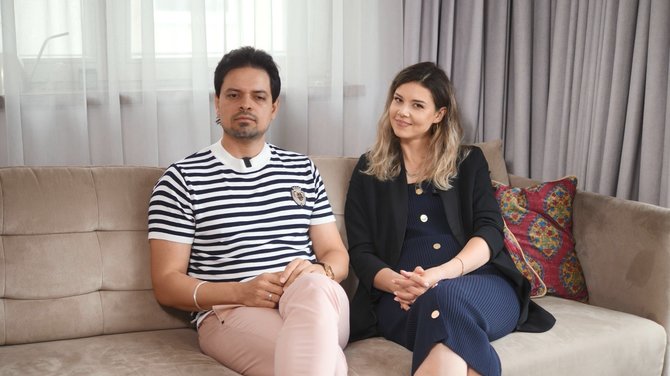LNK nuotr./Lietuvė Miglė ir indas Ami Kapooras