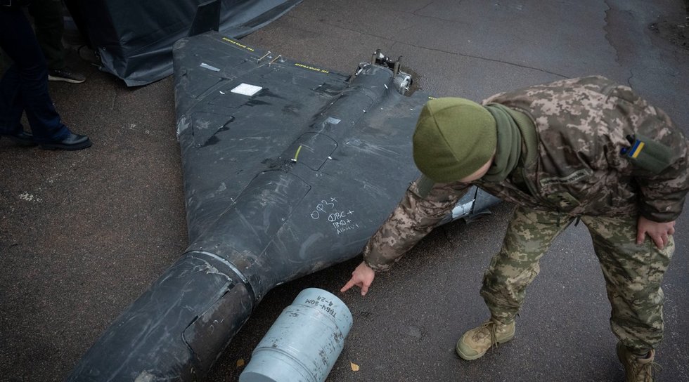 Shahed dronas (nuotr. SCANPIX)