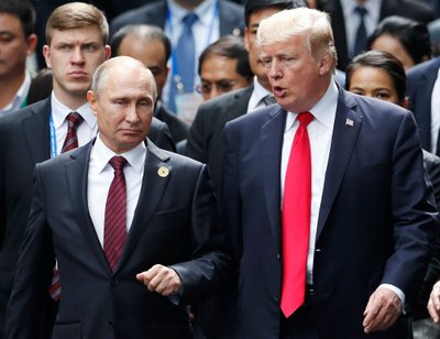 Donaldas Trumpas ir Vladimiras Putinas