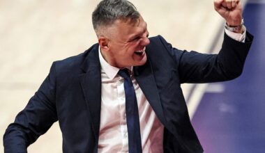 Kaune laukiamas Jasikevičius skyrė sveikinimo žodžius Masiuliui