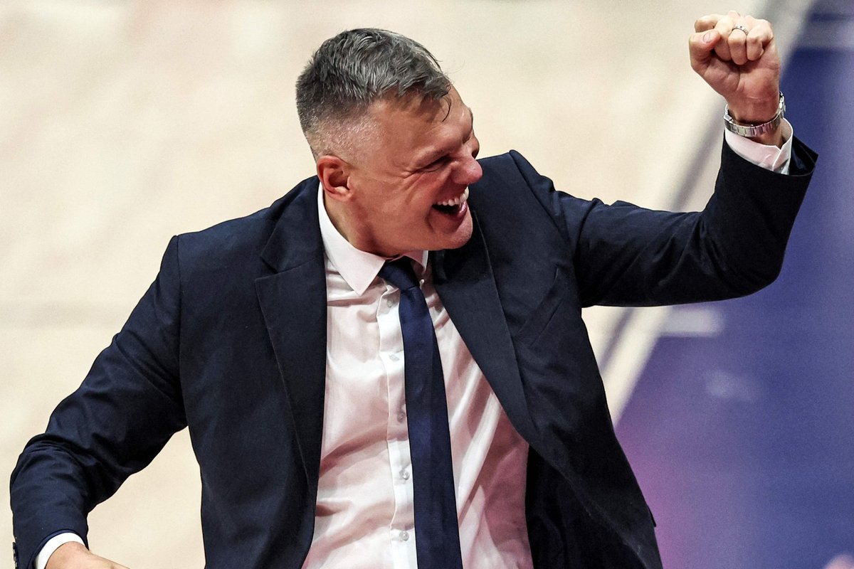 Kaune laukiamas Jasikevičius skyrė sveikinimo žodžius Masiuliui