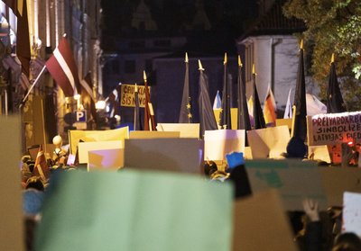 Latvijoje vyko protestas prieš pasitraukimą iš Stambulo konvencijos