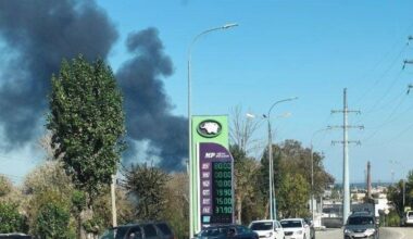 Karas Ukrainoje. Po Ukrainos atakos Kryme trečią dieną liepsnoja naftos terminalas - Delfi