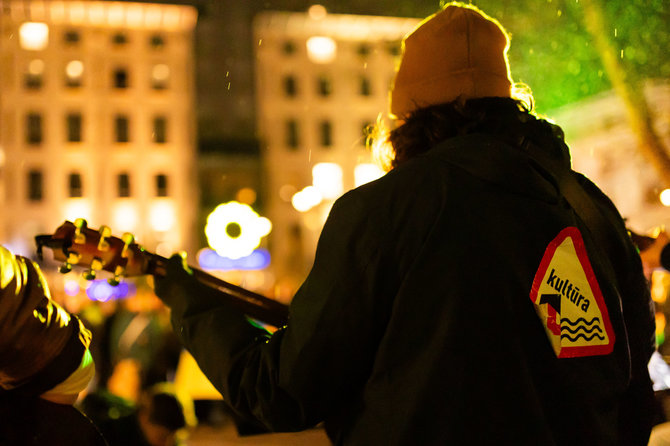 Patricija Adamovič / BNS/Kultūros bendruomenės dainuojantis protestas