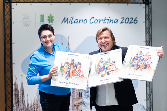 Roberto Riabovo / BNS nuotr./LTOK paminėta 100 dienų iki 2026 m. Milano ir Kortinos žiemos olimpinių žaidynių
