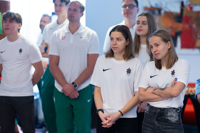 Roberto Riabovo / BNS nuotr./LTOK paminėta 100 dienų iki 2026 m. Milano ir Kortinos žiemos olimpinių žaidynių