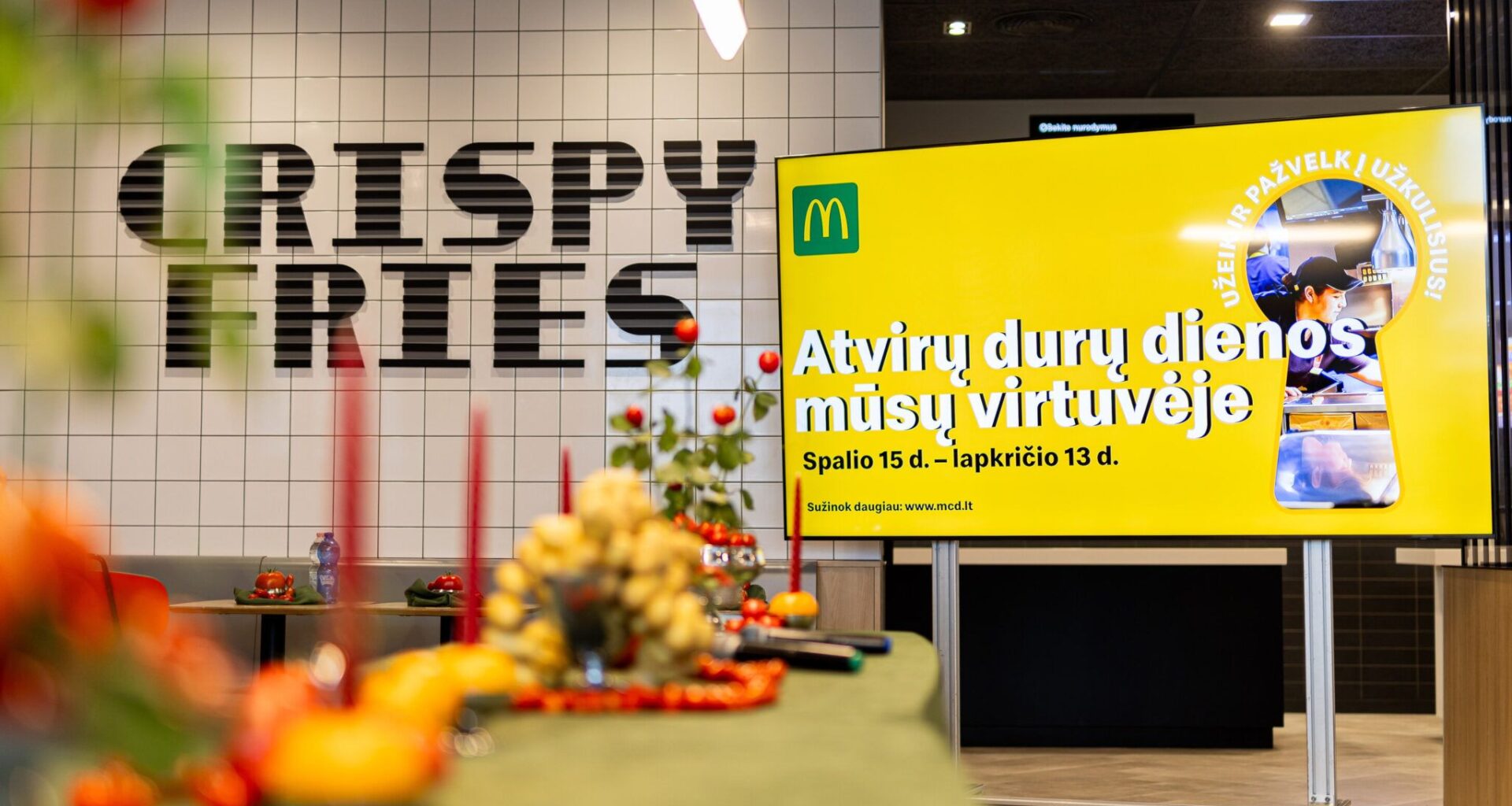 „McDonald’s“ atveria virtuves: nuo spalio 15 d. – turai šešiose restoranuose