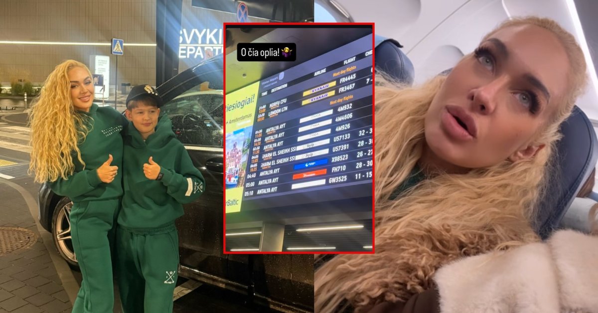 Kelionė į Turkiją apkarto – Oksana Pikul naktį praleido Vilniaus oro uoste: „Jau para be miego“ | Vardai