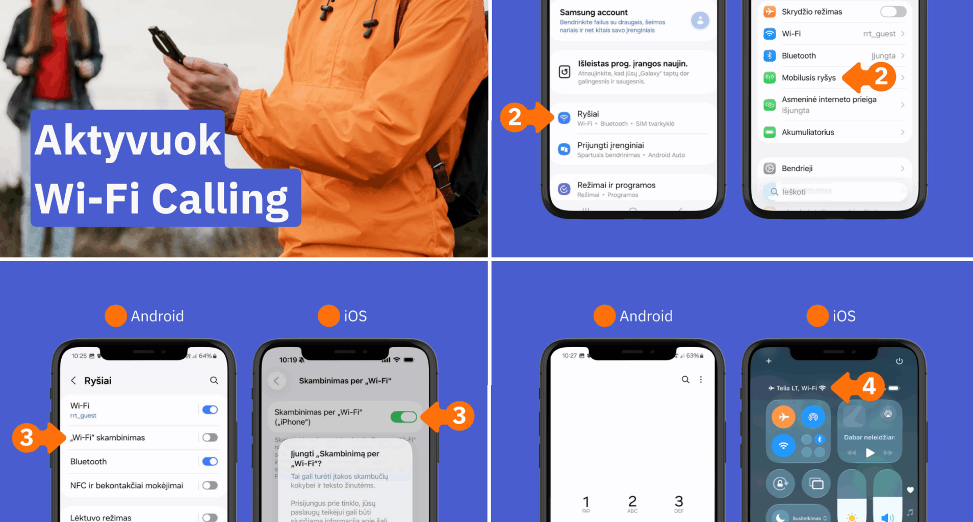 Skambinti galima be mobiliojo ryšio: RRT paaiškina, kas yra Wi-Fi Calling