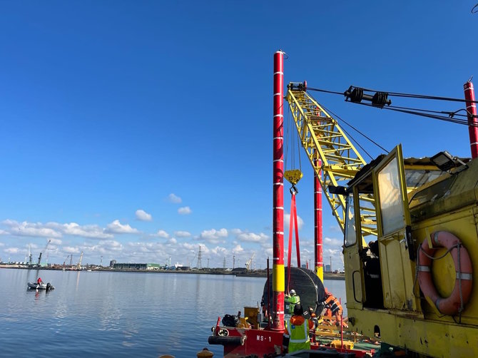 „KN Energies“ nuotr./Prasideda pirmieji Klaipėdos SGD terminalo elektrifikacijos darbai