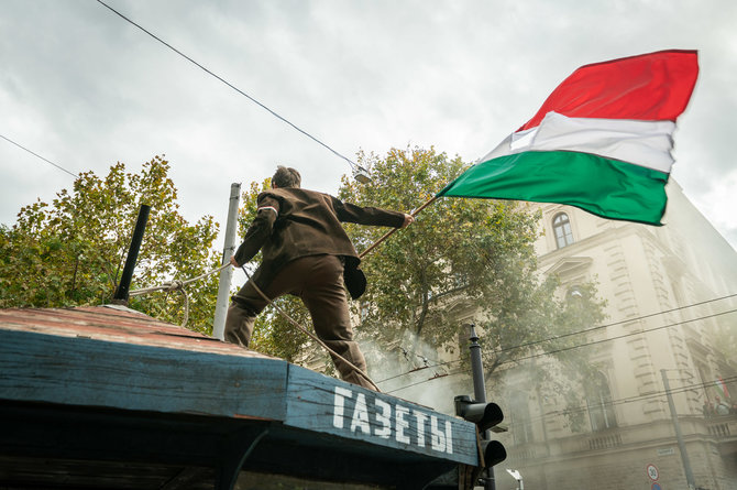 „Zumapress“/„Scanpix“/Protestai Budapešte