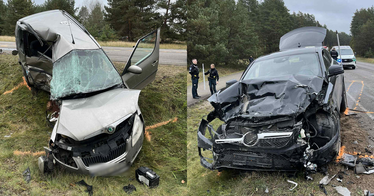Alytaus rajone kaktomuša susidūrė du automobiliai: žuvo vairuotojas