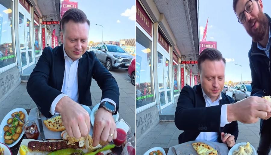 Benkunsko vizitas kartvelų restorane socialiniuose tinkluose sukėlė tikrą audrą