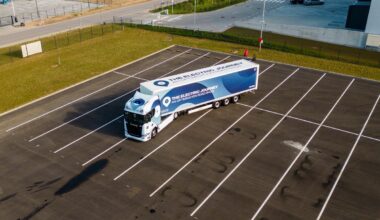 „Scania“ elektrinių sunkvežimių turas aplankė Baltijos šalis