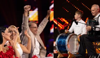 Žemaičių armonikų trio sukėlė audrą „Lietuvos talentuose“: iš vietų pakilo ne tik publika, bet ir teisėjai