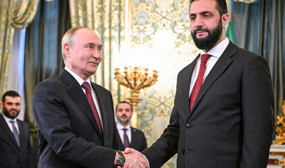 Vladimiras Putinas ir Ahmedas al Sharaa