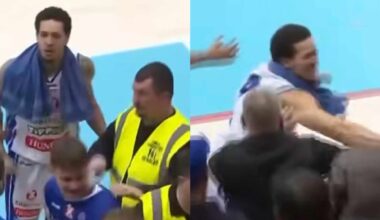 Vengrijoje krepšininkas kumščiu smogė sirgaliui