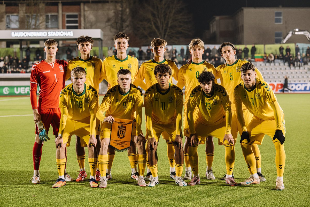 Lietuvos 19-mečių futbolo rinktinė patiesė škotus