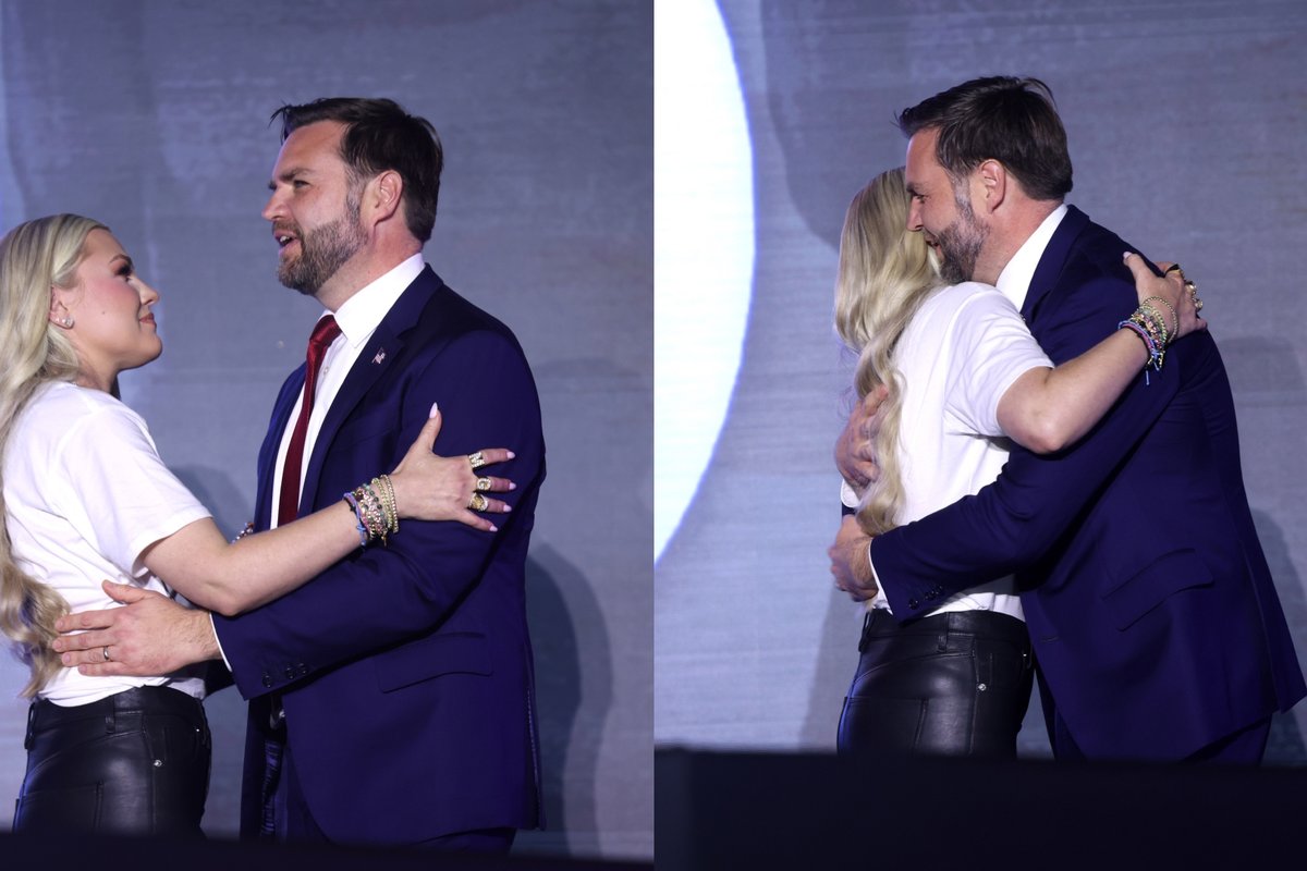 Intymus Erikos Kirk ir Vance'o apkabinimas įaudrino amerikiečius: ekspertai pasakė, ką tai gali reikšti