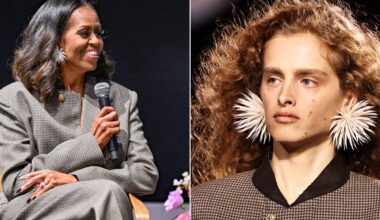 Michelle Obama pasidabino įspūdingais „Chanel“ auskarais