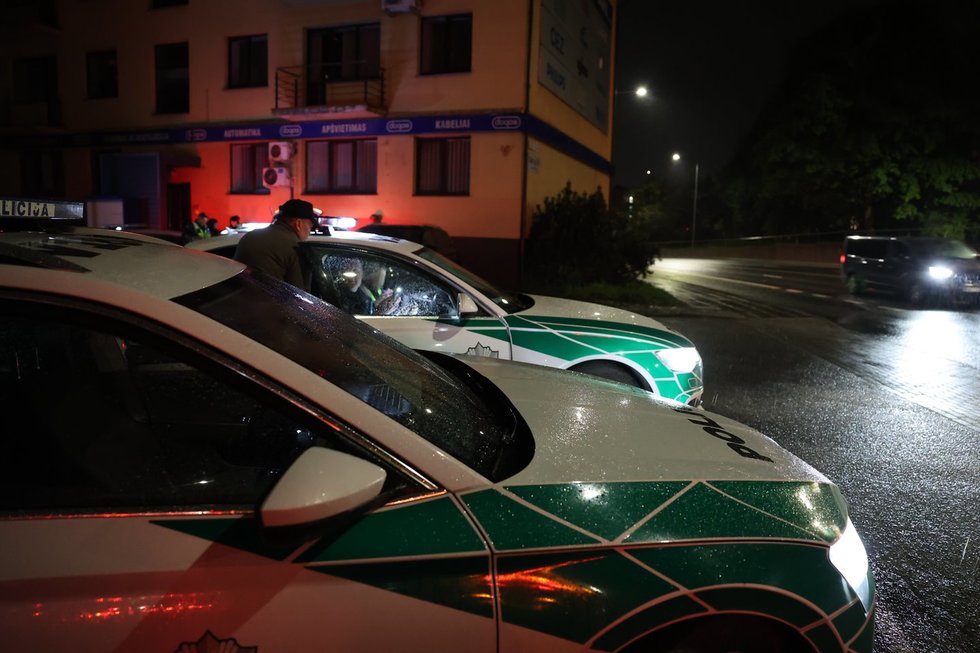 Naktinis reidas Vilniuje (nuotr. tv3.lt)