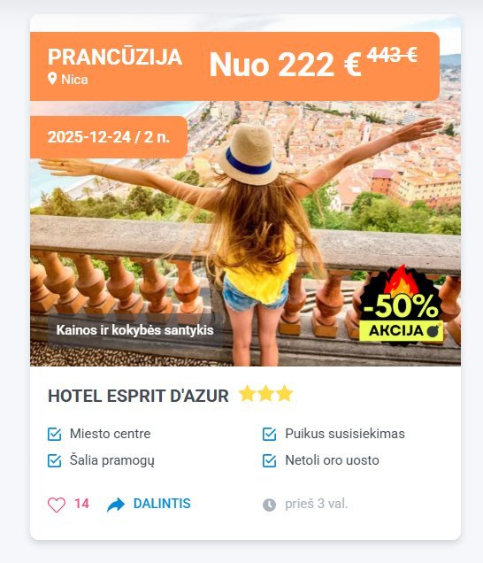 Kelionė švenčių metu (nuotr. tv3.lt)