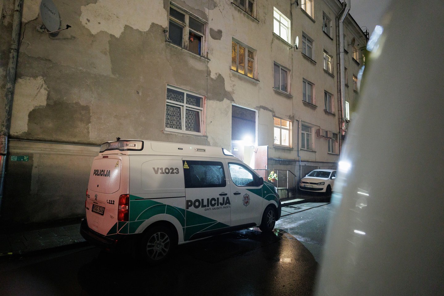 Šiame bendrabutyje nužudytas jaunas vyras.<br>V.Skaraičio nuotr.