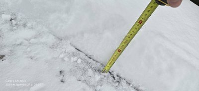 Sniegas Anykščių rajone