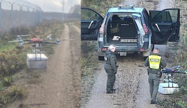 Pasieniečiai 3 dienas iš eilės perima iš kontrabandininkų dronus