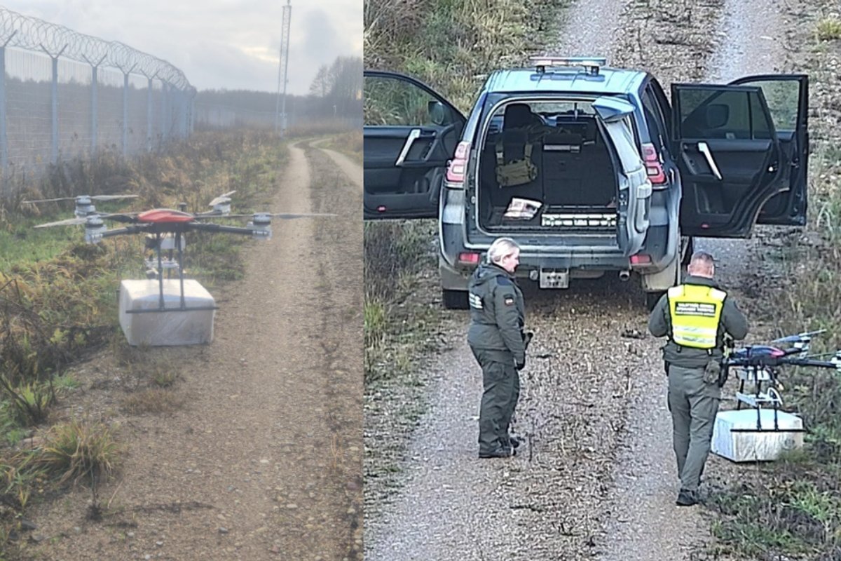 Pasieniečiai 3 dienas iš eilės perima iš kontrabandininkų dronus