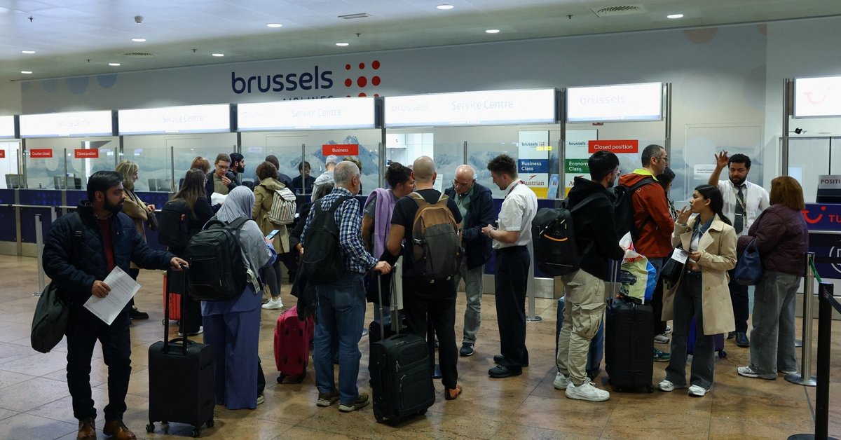 Briuselio oro uoste sustabdyti skrydžiai, įtarus, kad pastebėtas dronas