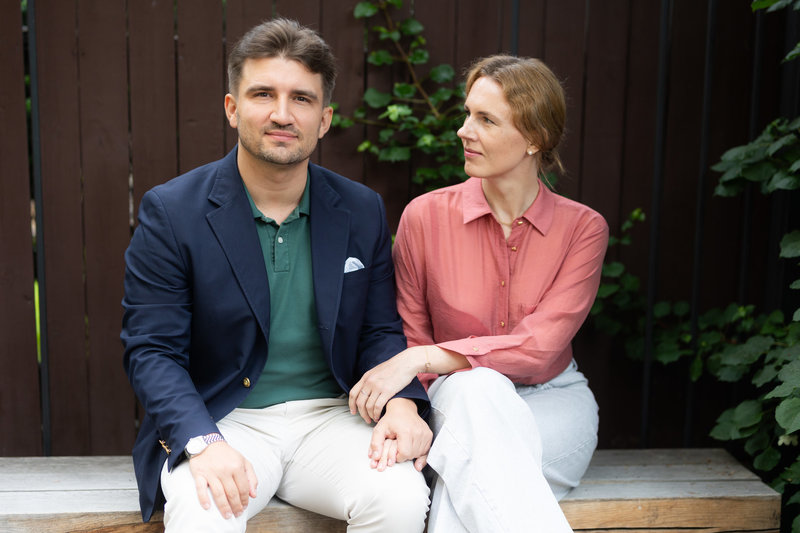 Politologas Maksimas Milta ir leidyklos „Lapas“ įkūrėja Ūla Ambrasaitė