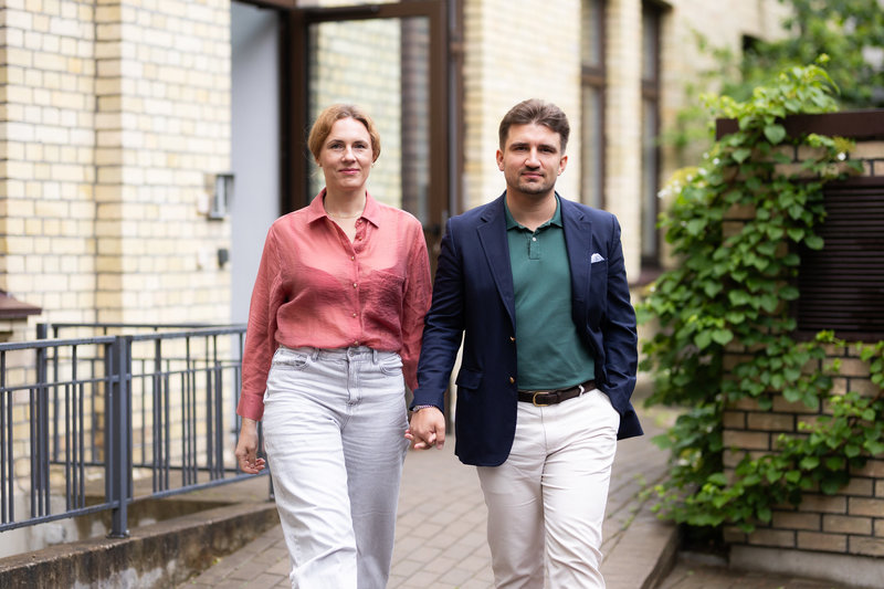 Politologas Maksimas Milta ir leidyklos „Lapas“ įkūrėja Ūla Ambrasaitė