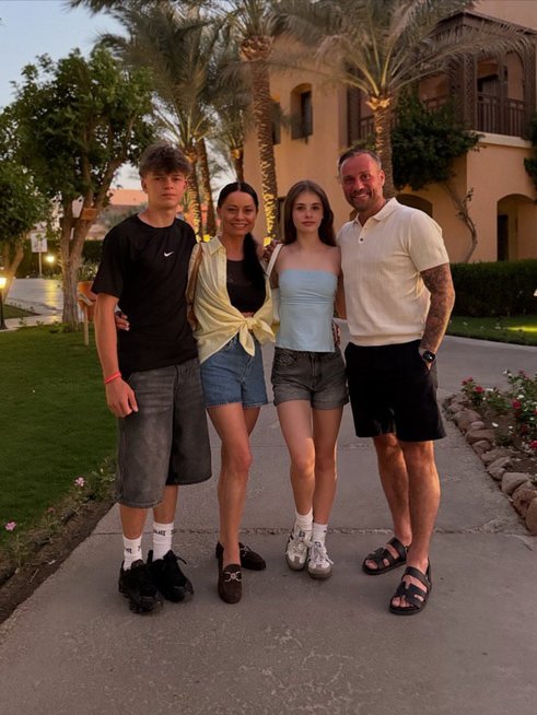 Andrius Kandelis su širdies drauge Donalda ir dukra Dite