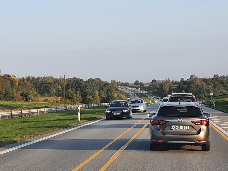 A1 magistralė (nuotr. skaitytojo)