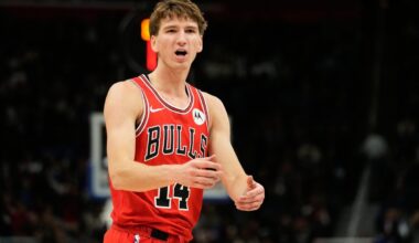 Buzelis gerino rekordą, bet „Bulls“ krito Detroite