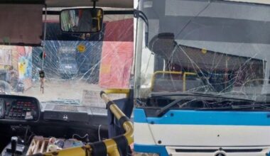 Karas Ukrainoje. Rusijos ataka prieš civilius Chersone: dronas pataikė į keleivinį autobusą