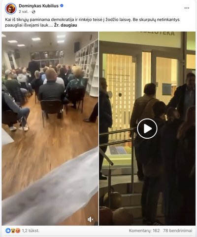D.Kubiliaus įrašas