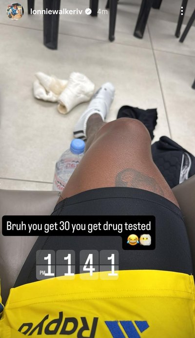 Lonnie Walkeris dopingo kontrolėje