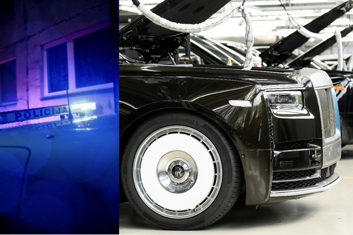 Vilniuje apvogtas prabangus „Rolls-Royce“ - Delfi